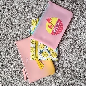 Ipsy Bags Set of 3 Summery Bags